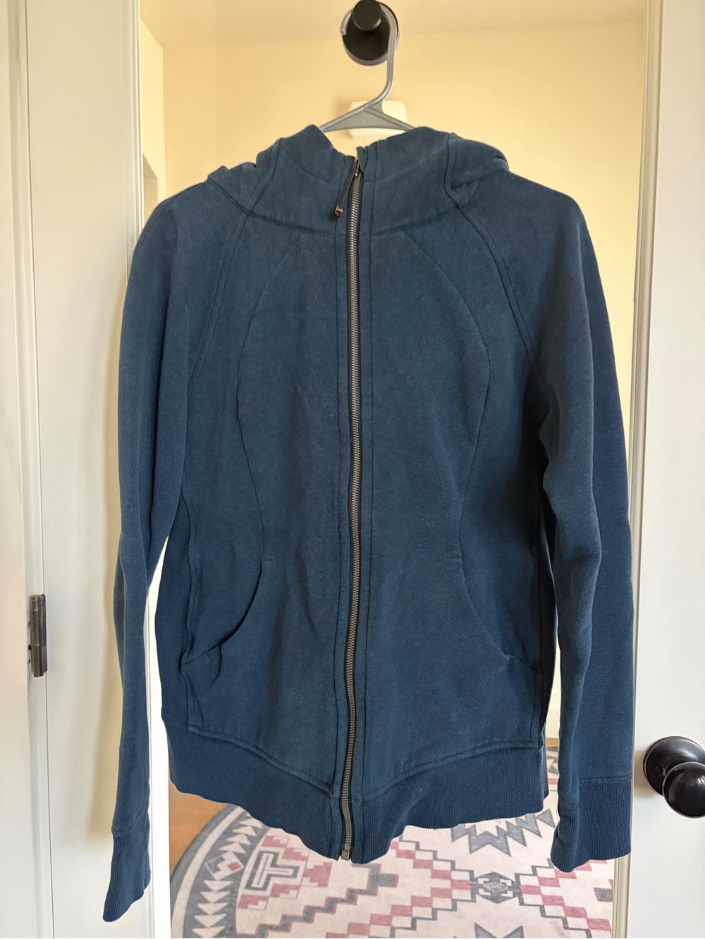 lululemon athletica Hooded Zip Jacket in Blue